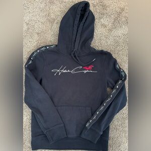 Hollister Black Hoodie with Red Logo
